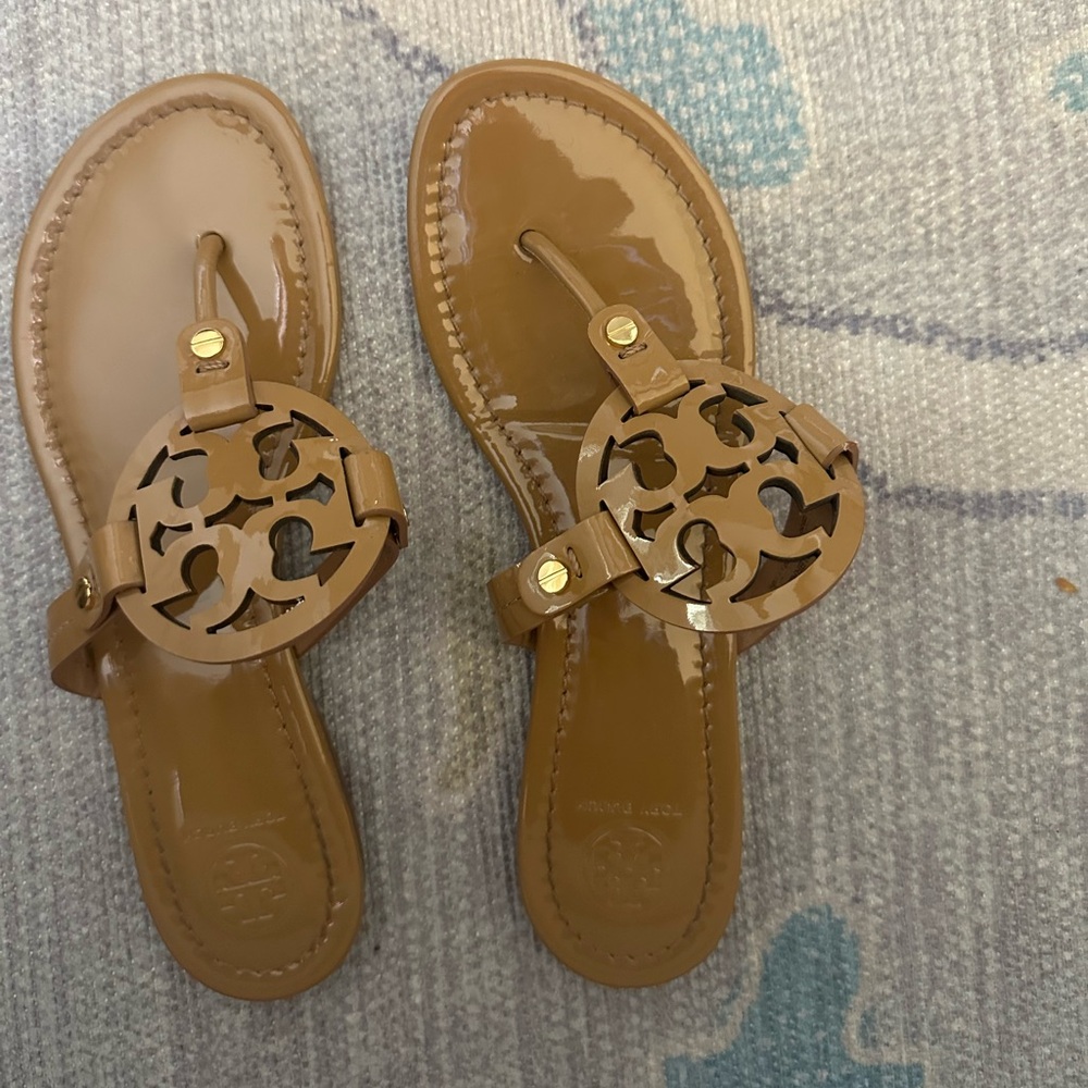 Tory Burch Miller Tan Sandals